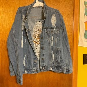 Distressed Jean jacket